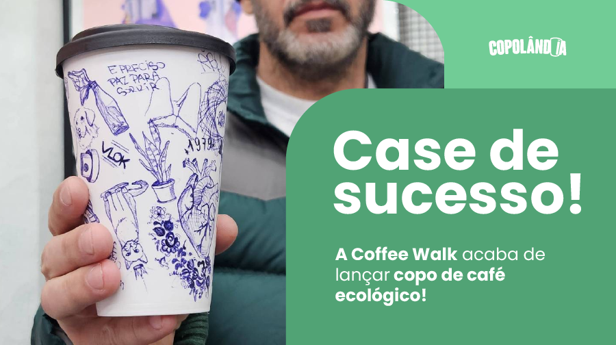 Copo Ecológico da Coffee Walk: Arte e Solidariedade