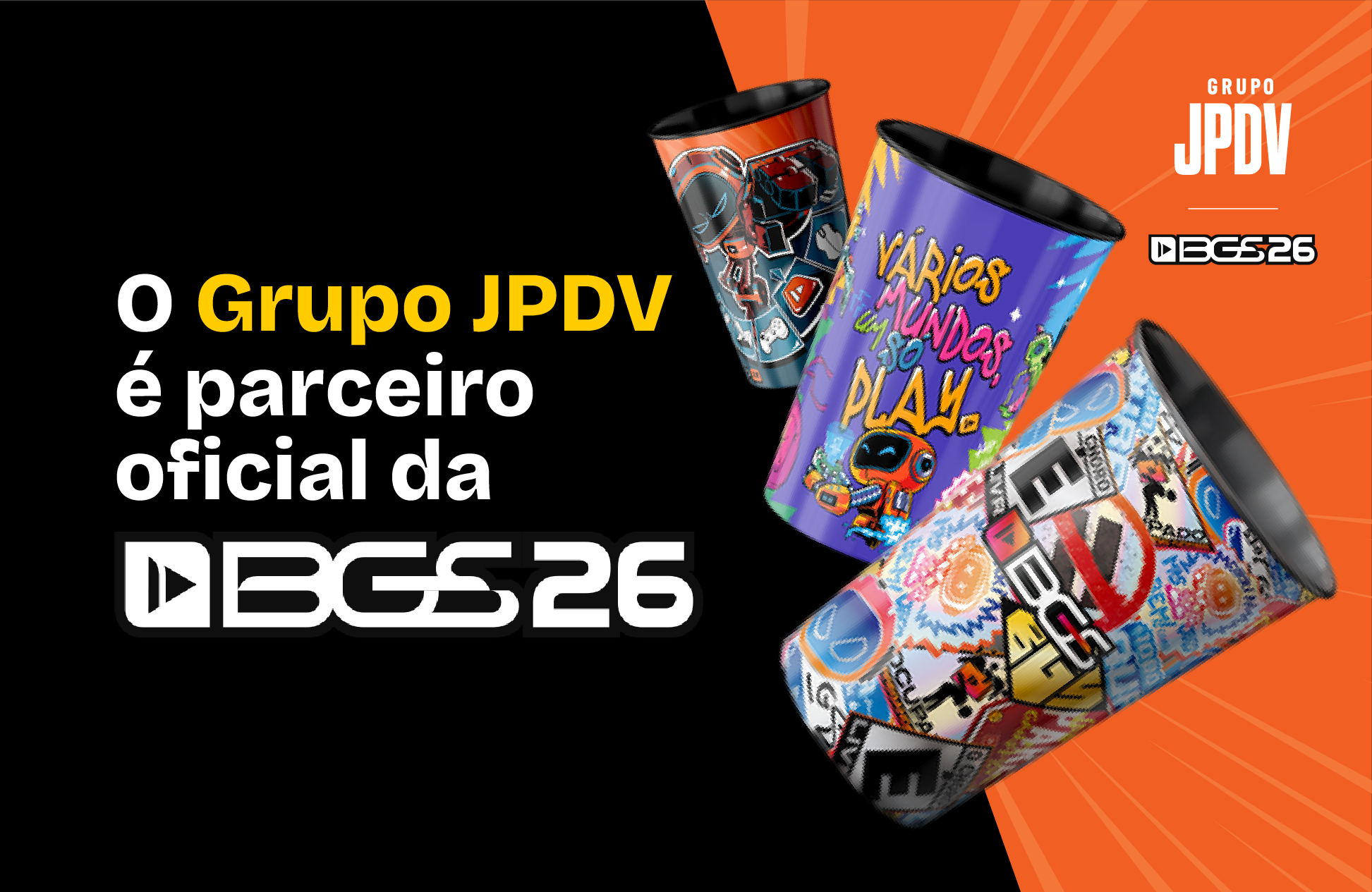 Grupo JPDV na BGS 2026: Fornecedor Oficial de Copos