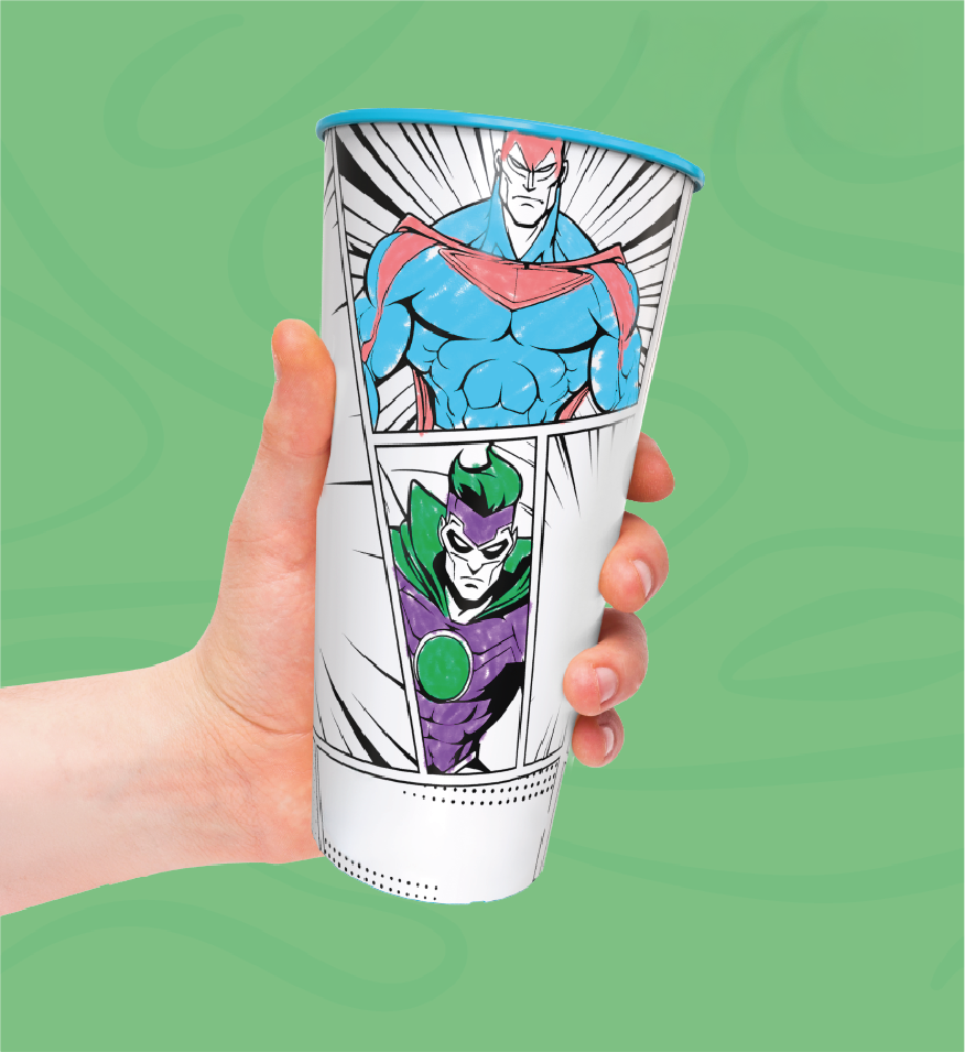 Copo de colorir | Copolândia